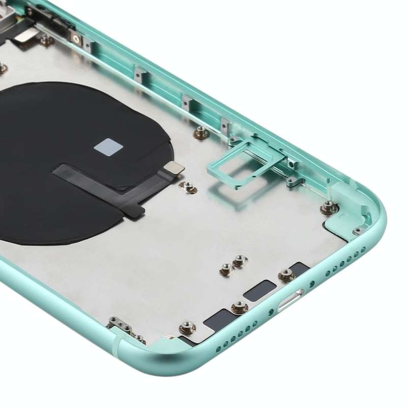 Battery Back Cover (with Side Keys & Card Tray & Power + Volume Flex Cable & Wireless Charging Mo...