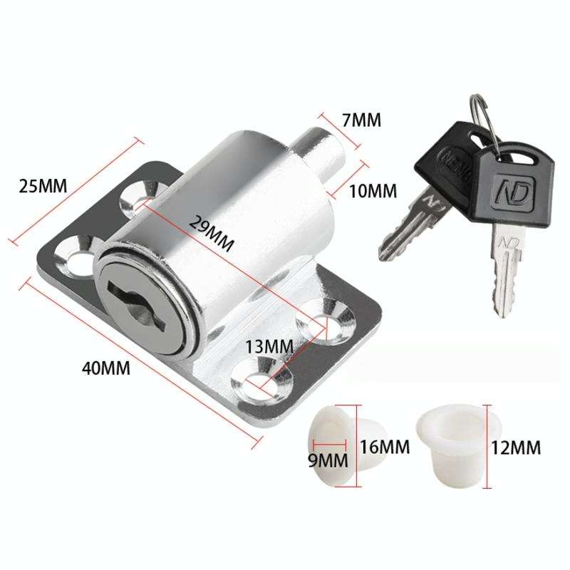 Door And Window Limit Lock Sliding Door Retainer Child Safety Lock, Color: Black No Screw