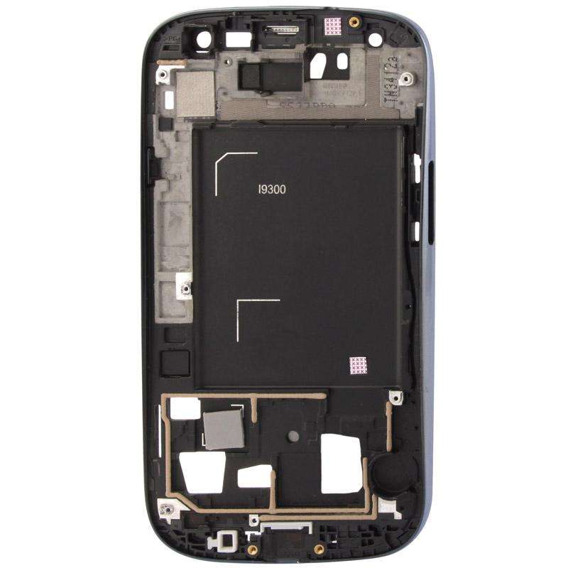 For Galaxy S III / i9300 Original 2 in 1 LCD Middle Board + Original Front Chassis(Dark Blue)