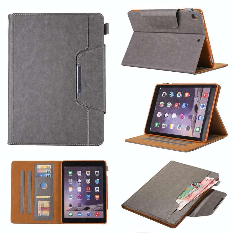 For iPad 10.2 2021 / 2020 / 2019 Business Style Horizontal Flip Leather Case with Holder & Card S...