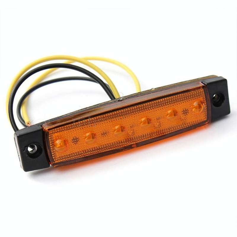 4 PCS 12V 6 SMD Auto Car Bus Truck Wagons External Side Marker Lights LED Trailer Indicator Light...