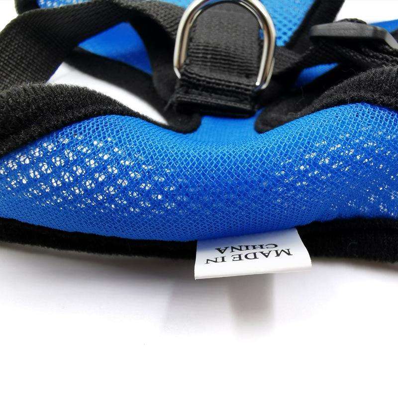 Pet Chest Strap Small Medium Dog Cat Breathable Dog Walking Vest, Size: L Chest Back(Blue)