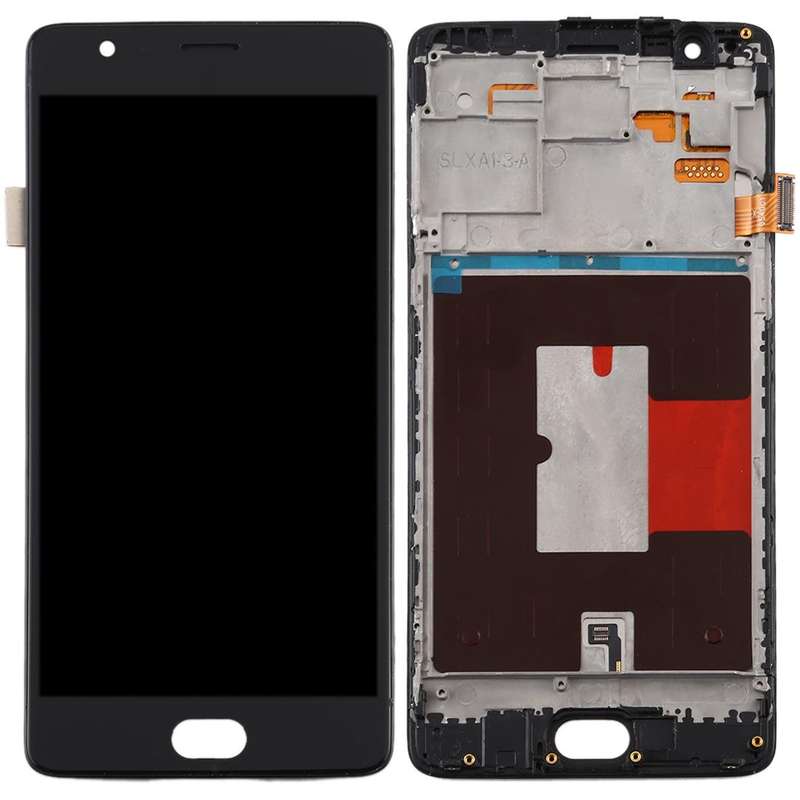 For OnePlus 3 / 3T A3000 A3010 TFT Material LCD Screen and Digitizer Full Assembly with Frame (Bl...