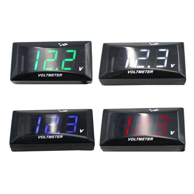 12-150V Motorcycle LCD Display Voltage(Red Light)