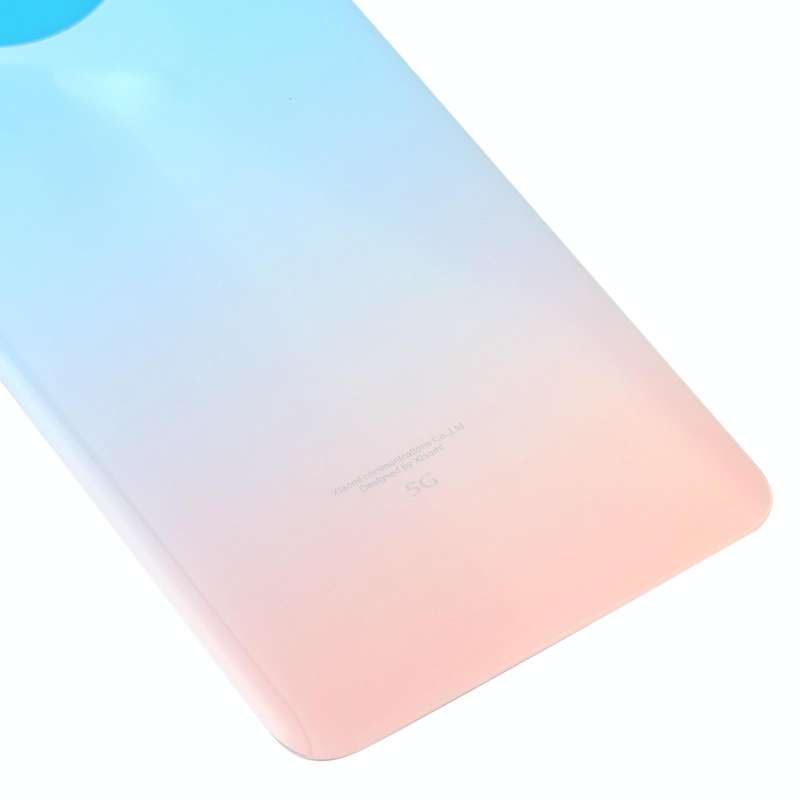 Glass Battery Back Cover for Xiaomi Redmi Note 9 Pro 5G/Mi 10T Lite 5G(Lake Blue)