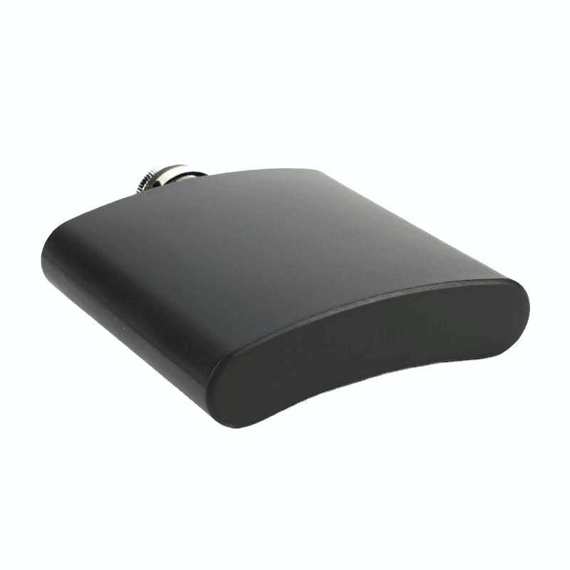 7oz 304 Stainless Steel Matte Black Paint Flagon Whiskey Vodka Wine Pot Hip Flask