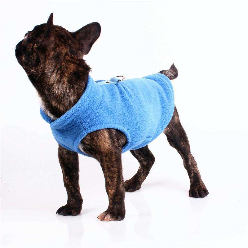 Winter Polar Flannel Pet Clothes French Bulldog Coat Pug Costumes Jacket for Dogs for Puppy Dogs,...