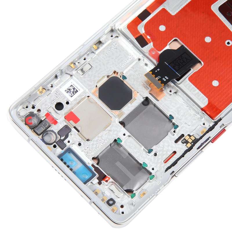 Original LCD Screen for Huawei Mate 40 Pro Digitizer Full Assembly with Frame(Silver)