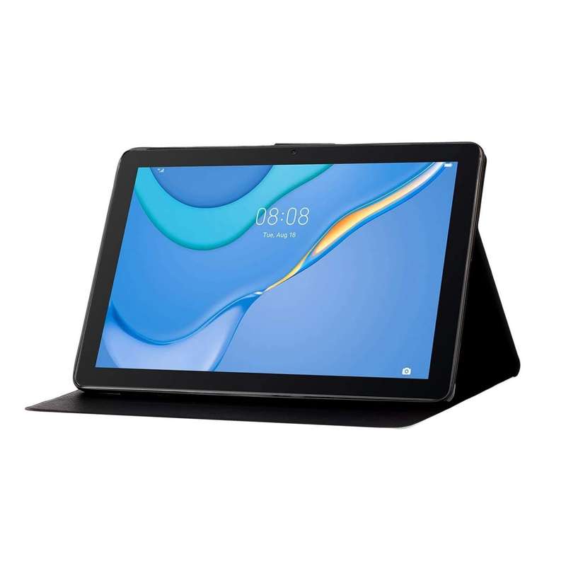 For Samsung Galaxy Tab A9 Voltage Coloured Drawing Smart PU Tablet Case with Sleep / Wake-up Func...