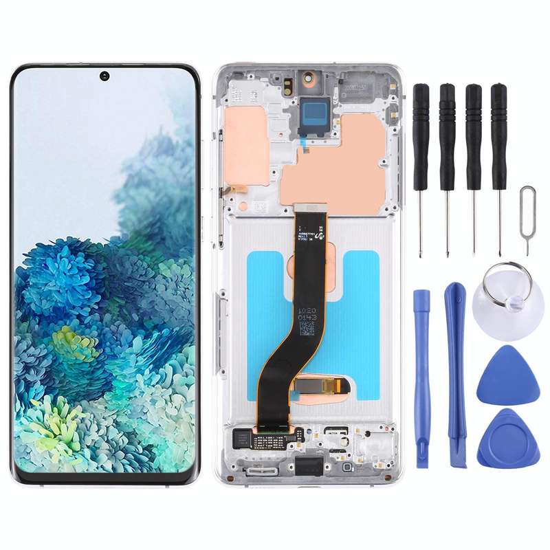 Original Super AMOLED LCD Screen for Samsung Galaxy S20+ 5G SM-G986B/G985 Digitizer Full Assembly...