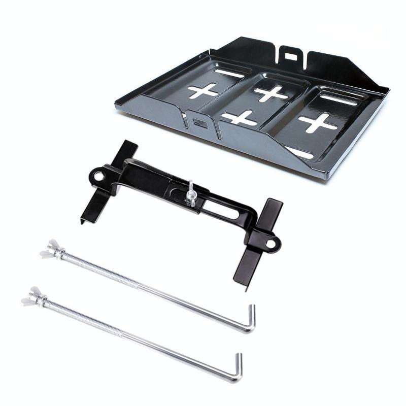 Car Universal Battery Bracket Adjustable Battery Fixed Holder + Base Tray, Size:28.5cm Base + 19c...