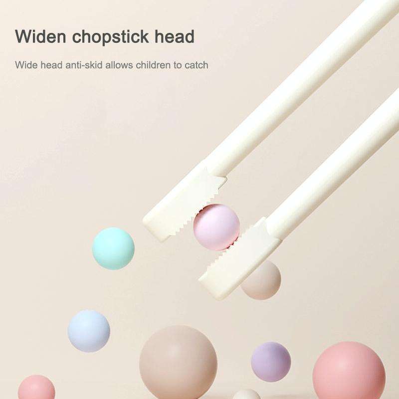 Household Baby Eating Training Chopsticks Spoon Fork Exercise Suit Kids Tableware(Green)