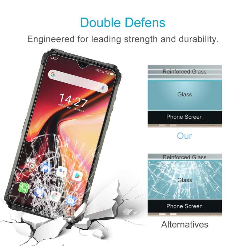 For Ulefone Armor 7 50 PCS 0.26mm 9H 2.5D Tempered Glass Film