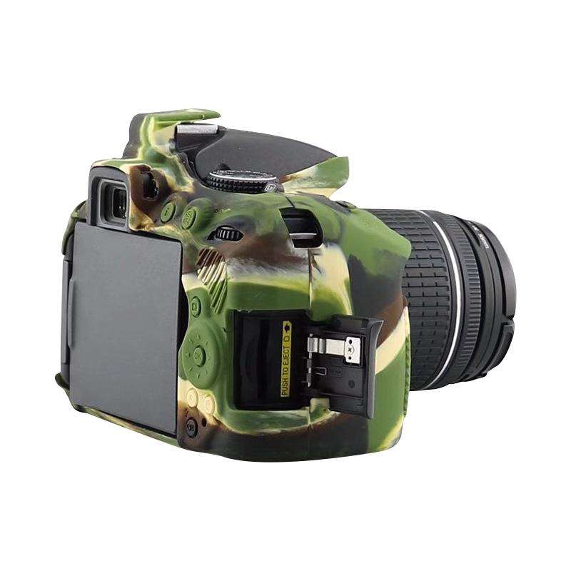 Soft Silicone Protective Case for Nikon D5300 (Camouflage)