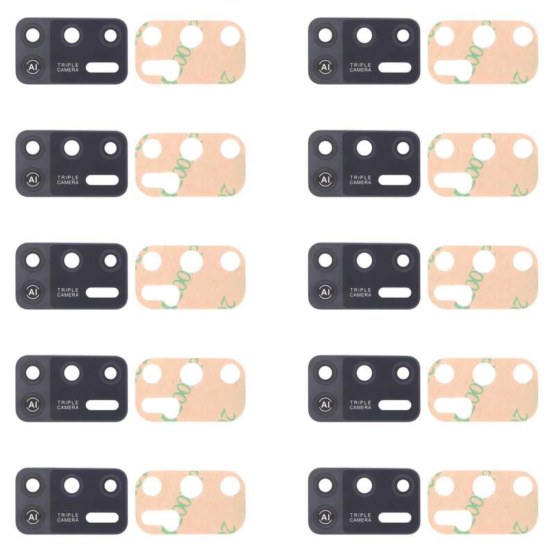 For Tecno Spark 6 Air KE6, KE6j, KF6 10pcs Back Camera Lens