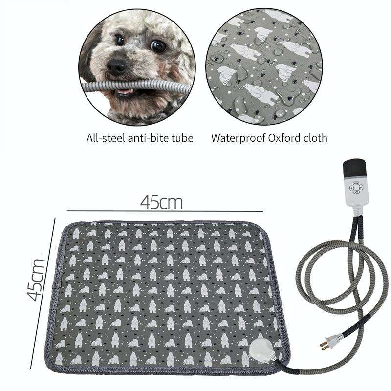 CW45 45x45cm Multi-level Temperature Regulating Timing Pet Heating Pad, Spec: EU Plug