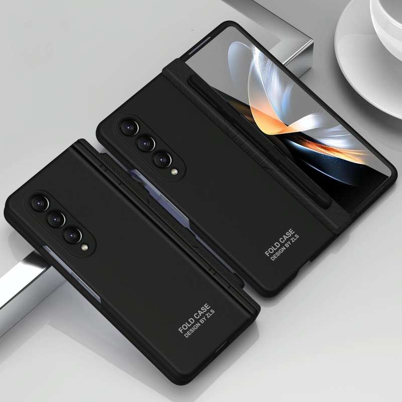 For Samsung Galaxy Z Fold4 5G Extraordinary Series Hinged Folding Full Phone Case with Pen Slot &...
