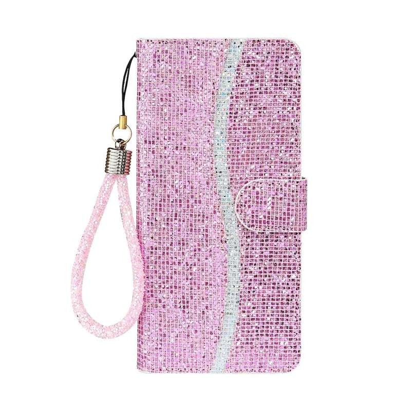 For Samsung Galaxy Note 20 Glitter Powder Horizontal Flip Leather Case with Card Slots & Holder &...