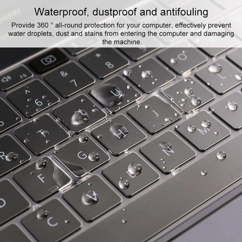 For Huawei MateBook X Pro (2019 / 2020) Transparent and Dustproof TPU Laptop Keyboard Protective ...