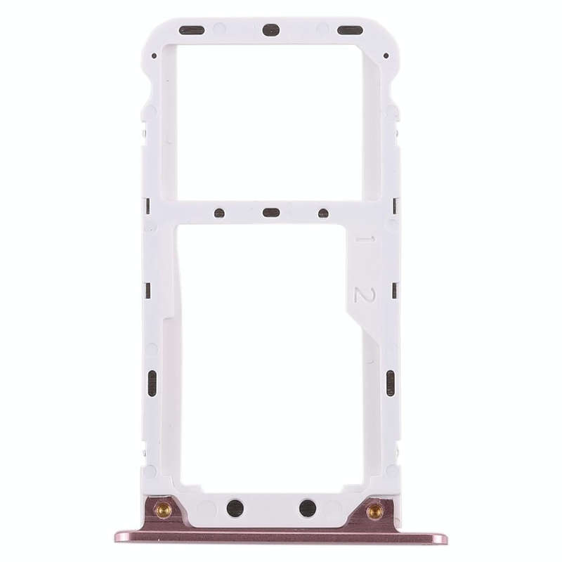2 SIM Card Tray / Micro SD Card Tray for Xiaomi Redmi 5 Plus(Rose Gold)