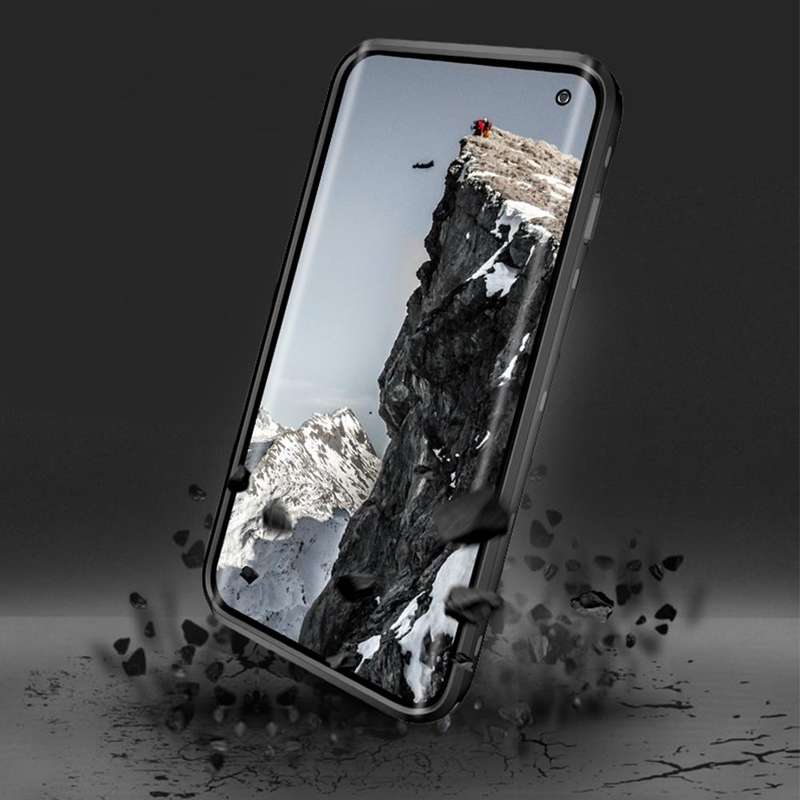 For Samsung Galaxy S10 RedPepper Transparent Dot Shockproof Waterproof PC + TPU Protective Case(B...
