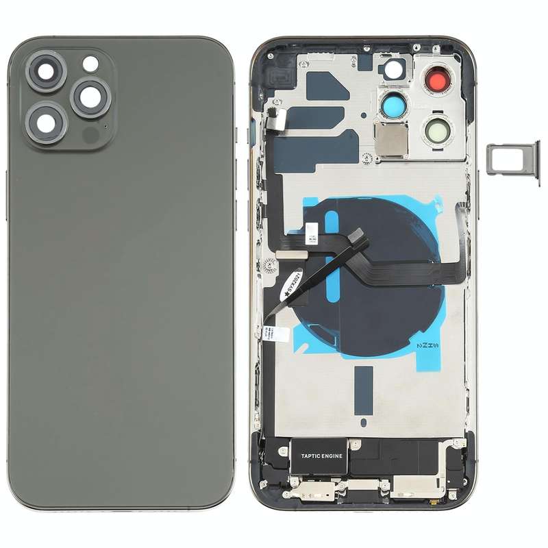 Battery Back Cover Assembly (with Side Keys & Speaker Ringer Buzzer & Motor & Camera Lens & Card ...
