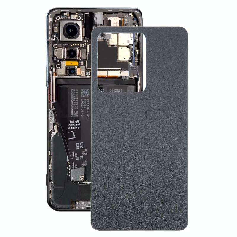 For vivo S15 OEM Glass Battery Back Cover(Black)