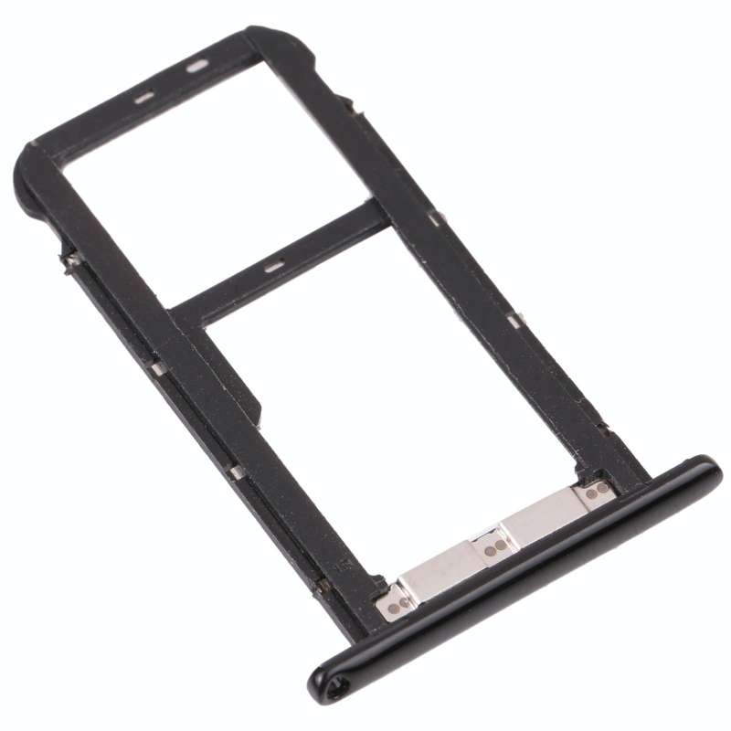 SIM Card Tray + Micro SD Card Tray for ZTE Blade A7 2019 (Black)