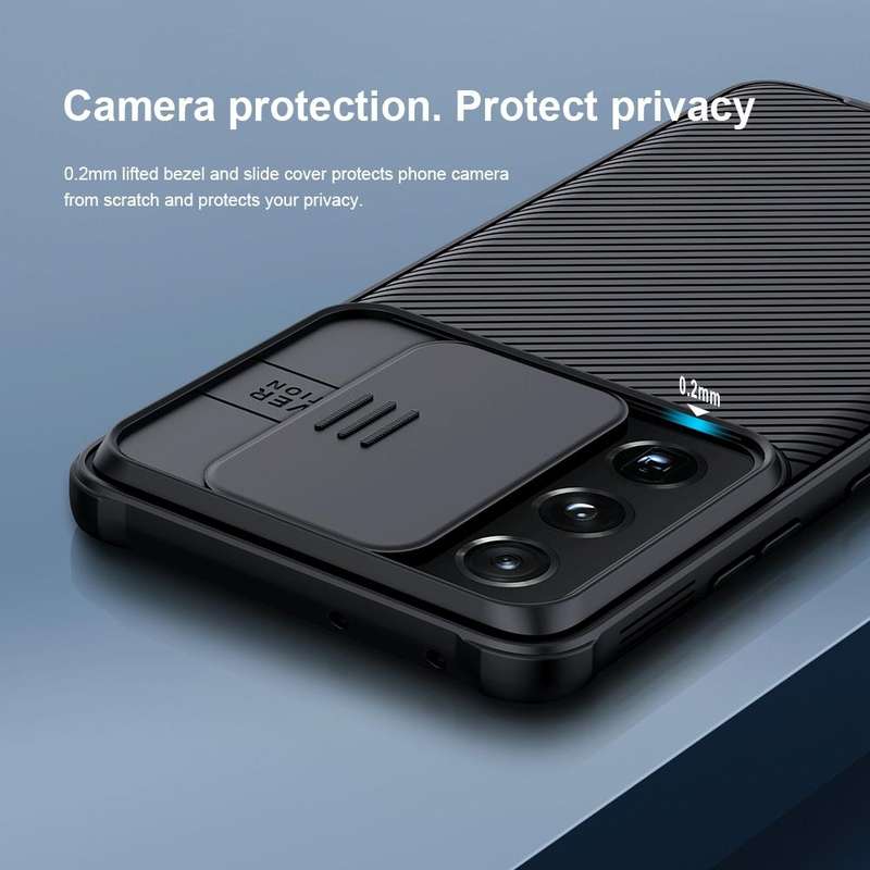 For Samsung Galaxy S21 Ultra 5G NILLKIN Black Mirror Pro Series Camshield Full Coverage Dust-proo...