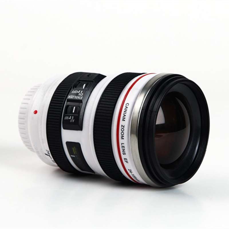 400ML Camera Lens Cup Mug Caniam EF 24-105mm F4 Filter Cup for Coffee Milk Water as Gift
