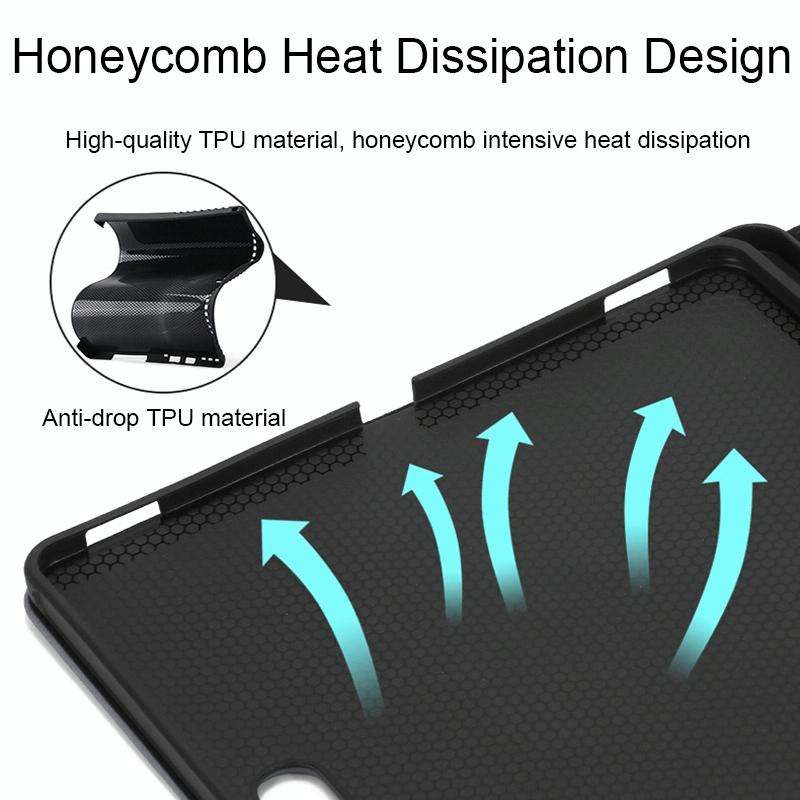 For Samsung S8+/S7 FE/S7+ GM 12.4 inch Adjustable Tablet Waterproof Anti-drop Protective Cover(Gray)