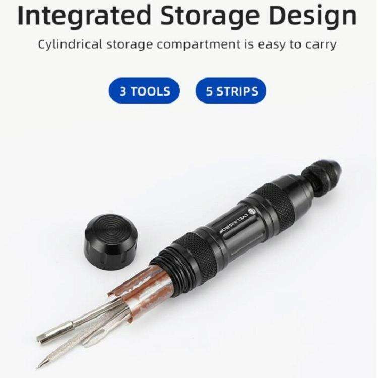 CYCLINGBOX Mountain Bike Vacuum Aluminum Alloy Tire Repair Tool Bicycle Repair Integrated Storage...