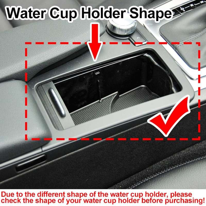 For Mercedes-Benz W204 / W212 2008-2015 Left Driving Car Water Cup Holder 2046802391(Black)