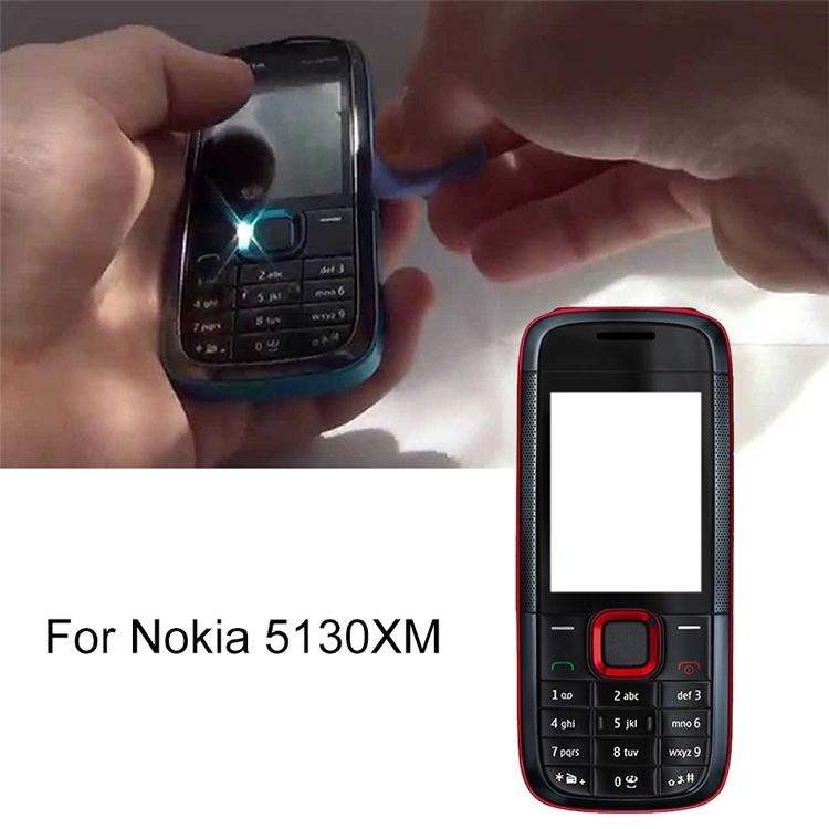 For Nokia 5130XM Full Housing Cover(Red)