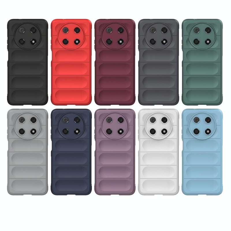 For Huawei Nova Y90/Enjoy 50 Pro Magic Shield TPU + Flannel Phone Case(Black)