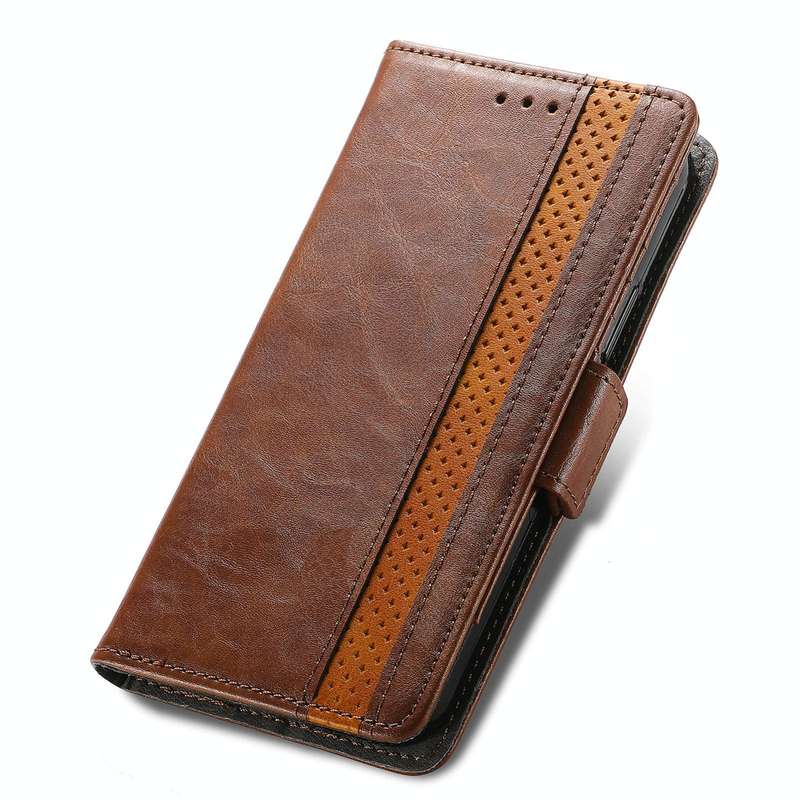 For Huawei P50 Pro CaseNeo Business Splicing Dual Magnetic Buckle Horizontal Flip PU Leather Case...