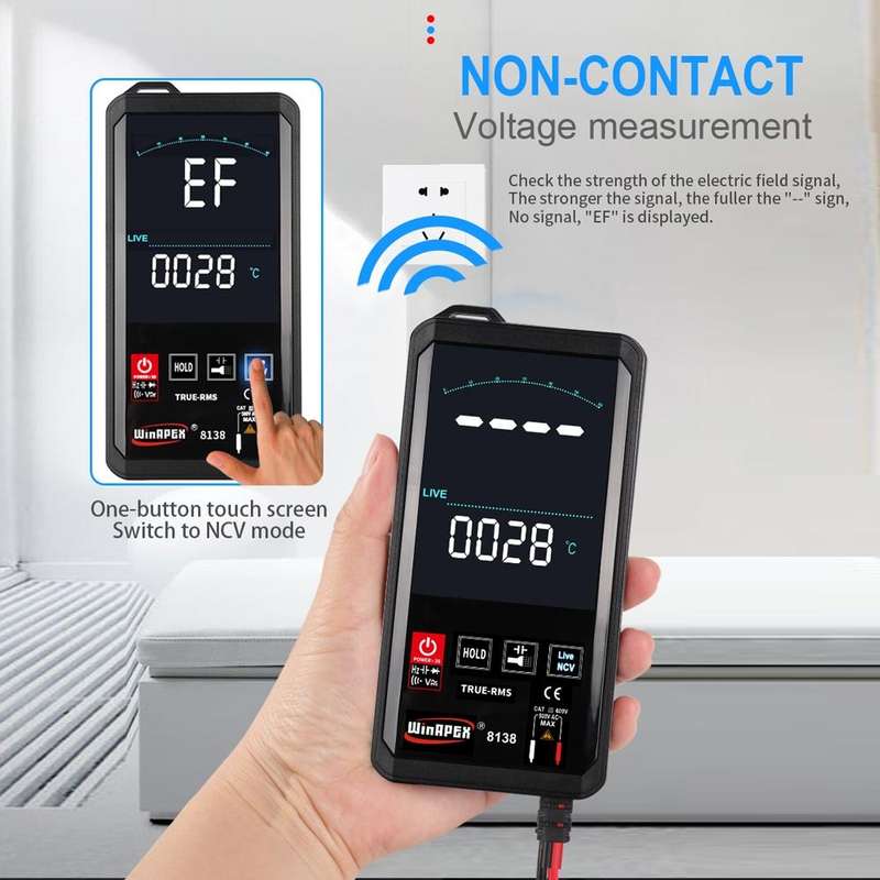 WinAPEX Smart Touch Screen Digital Multimeter, Model:8138