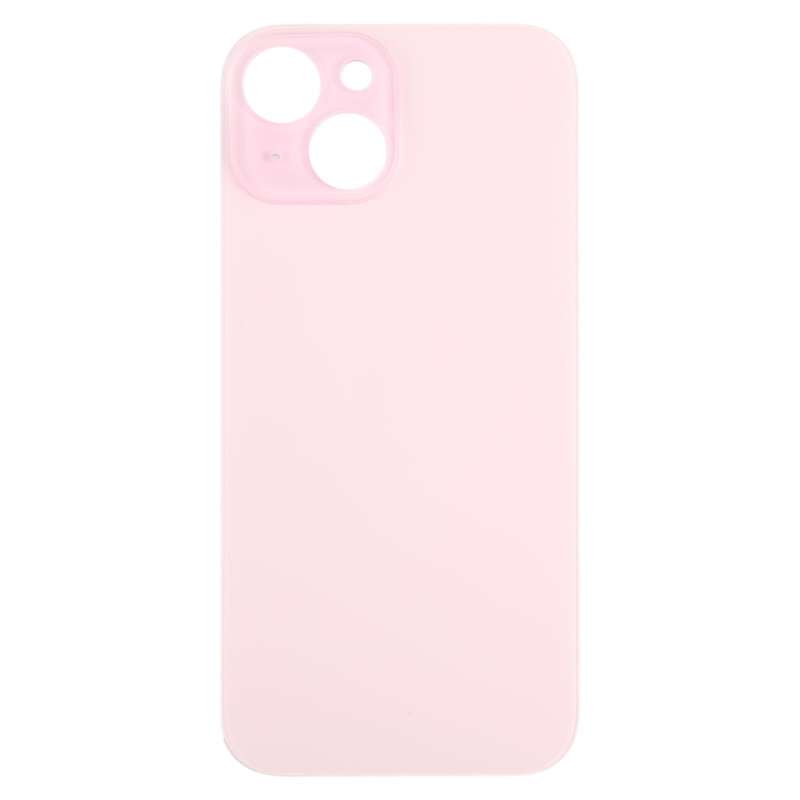 For iPhone 15 Glass Battery Back Cover(Pink)