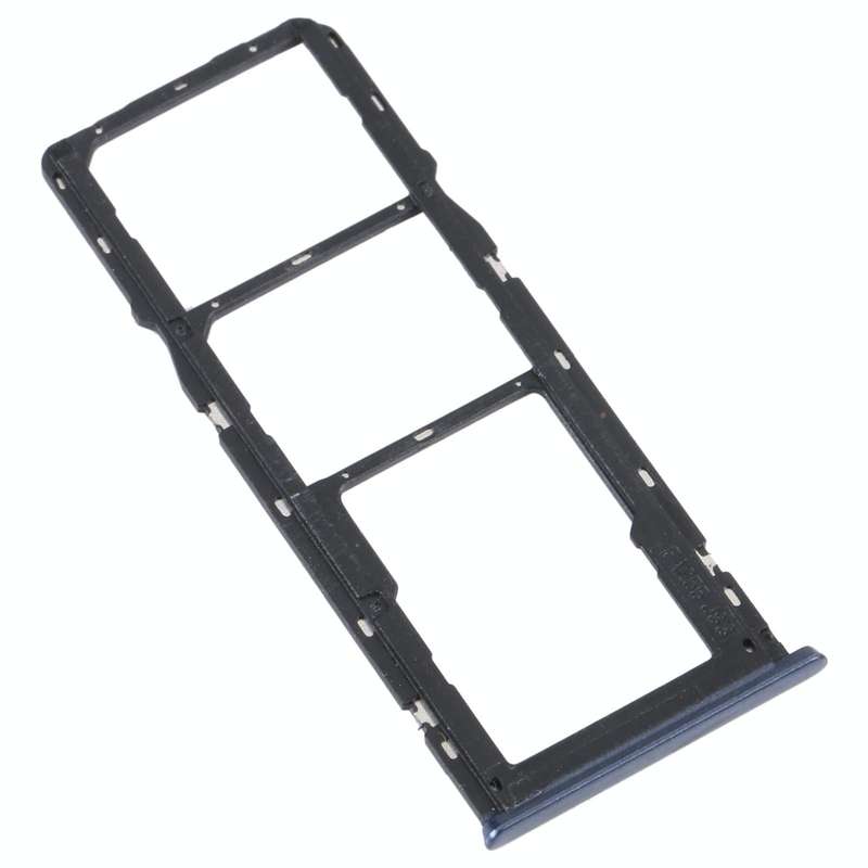 For OPPO A16K SIM Card Tray + SIM Card Tray + Micro SD Card Tray (Black)