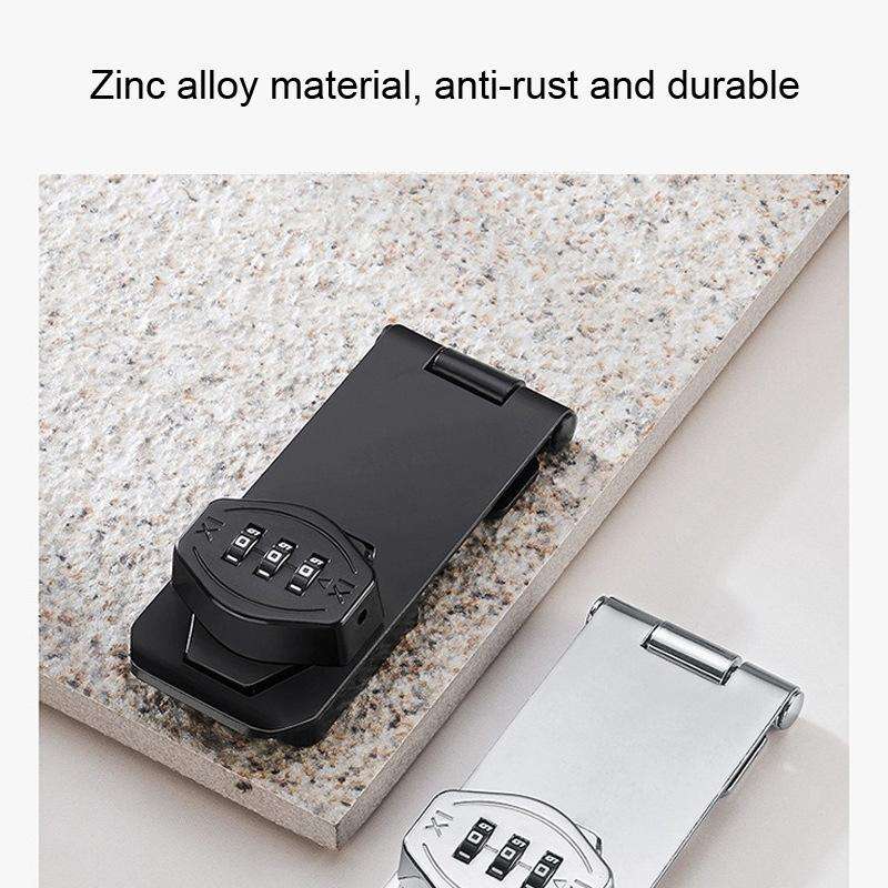 Screw Installation Cabinet Door Combination Lock Anti-Theft Drawer Lock, Style: Two Hole 3 inch S...