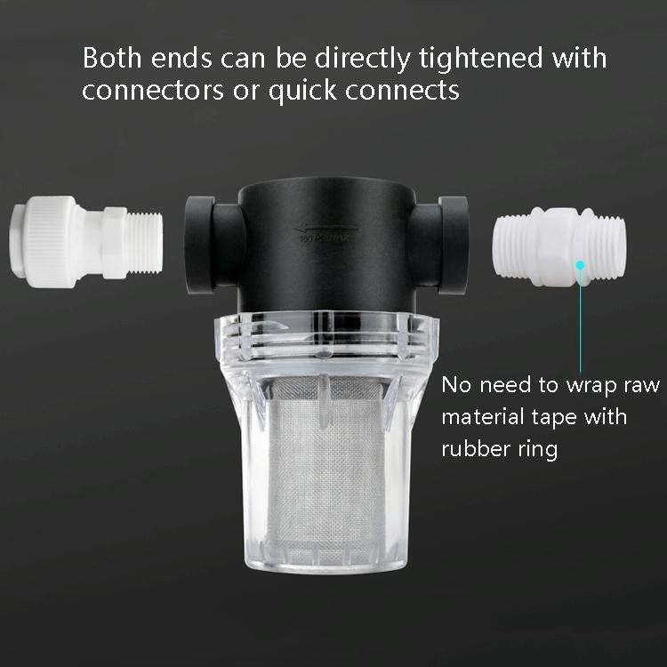 Water Pipe Front Plastic Filter Garden Irrigation Water Purifier, Specification: 4 Points Interfa...