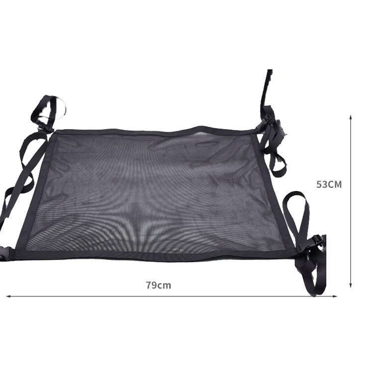 Car Storage Network Pocket Car Roof Seating Room Mesh Folding Hanging Bag, Style: Single Layer(Bl...