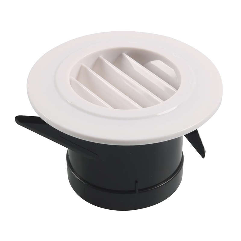 A6781-01 RV / Trailer ABS Round Inclined Louvers Air Outlet Vent