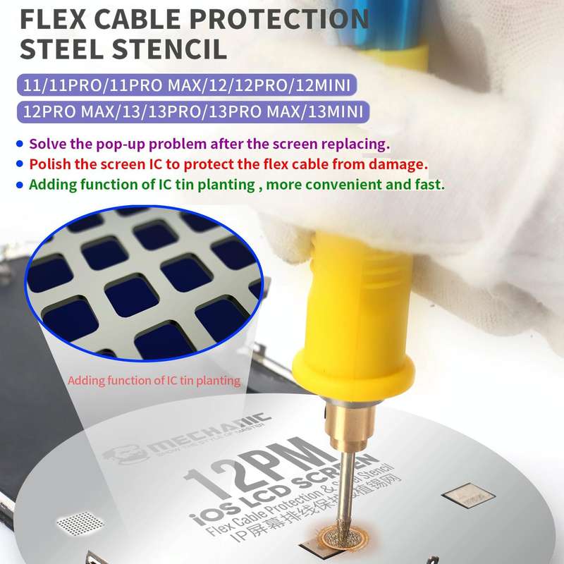 Mechanic UFO LCD Screen Flex Cable Protection and Reballing Planting For iPhone 11 Pro