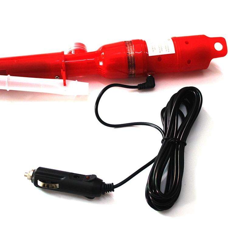 Vehicle-Mounted Electric Oil Pump Oil Pipe Fuel Pump Fish Tank Water Changer(12V Red)