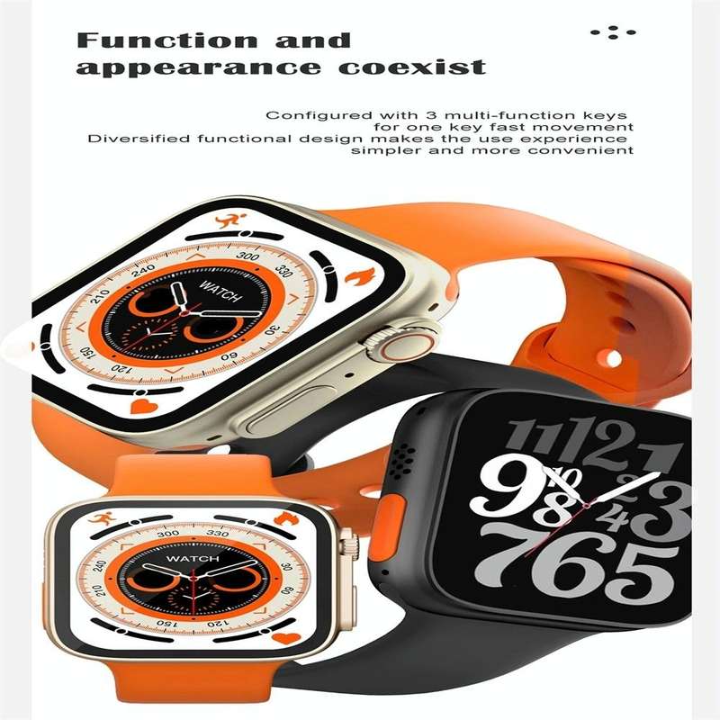 S8 Ultra 1.81 inch Color Screen Smart Watch,Support Heart Rate Monitoring/Blood Pressure Monitori...