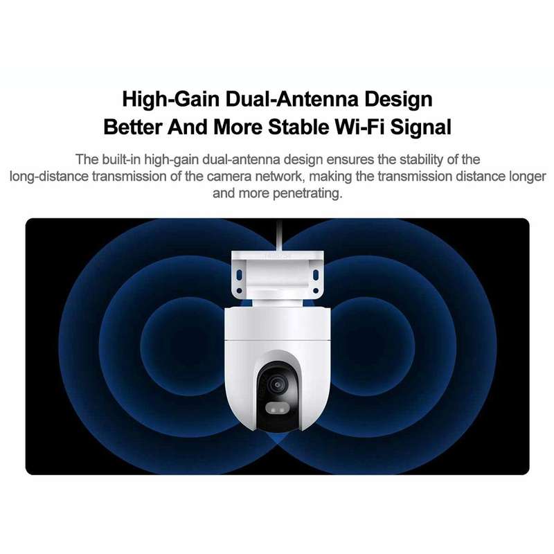Original Xiaomi CW400 Outdoor Camera 2.5K Ultra HD Smart Full Color Night Vision IP66 Waterproof,...