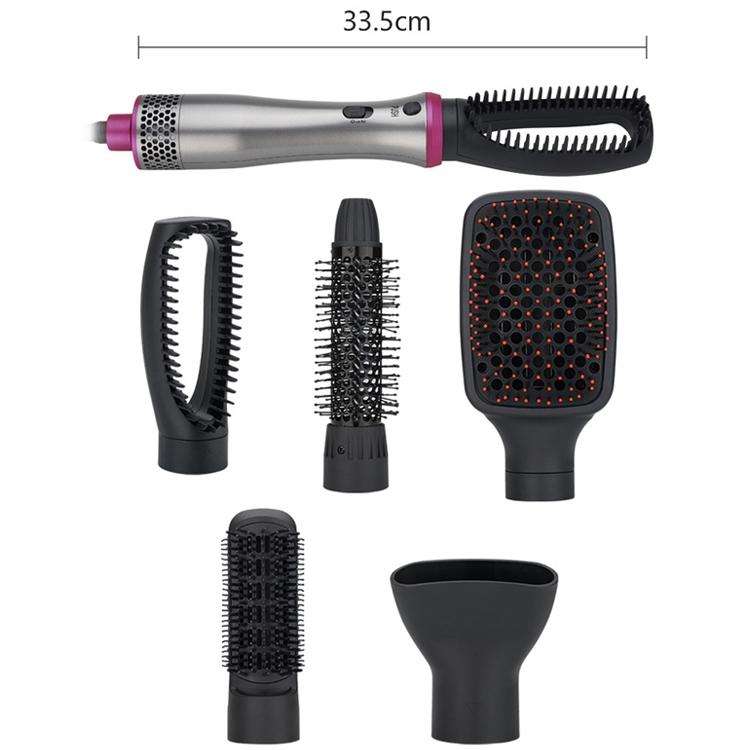 Five-in-one Multifunctional Head-changing Hairbrush Comb Straight Dual-purpose Electric Straight ...