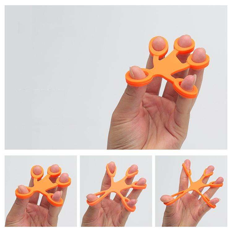 Humanoid Silicone Finger Puller Finger Force Wrist Exercise Pull Ring(Green)