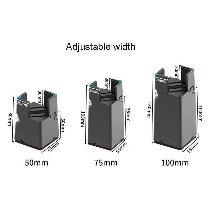 4pcs/set Adjustable Furniture Heightening Feet Pad, Size: 75mm High(Brown Clip Chair Foot For 22-...